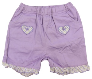 Pantaloni scurti bebe fete, Primii Pasi, S3885 mov 12luni