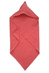 Prosop de baie cu gluga pentru bebelusi din muselina tifon- 70x70cm, moale, absorbant, 100% bumbac, Primii Pasi - Img 3