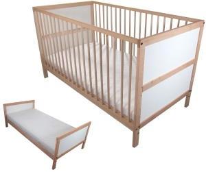 Set patut convertibil 140x70x10 si saltea burete, PL12-SC1407010, Primii Pasi - Img 3
