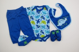 Set cadou bebe 5 piese,Primii Pasi, 0-6L