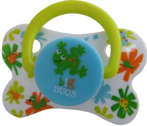 Suzeta silicon ortodontica bugs/stars, 6L+