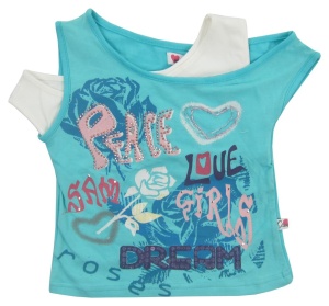Tricou fete SAM106299 alb 10ani