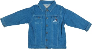 Jacheta jeans captusita baieti, Primii Pasi, S4031, albastru, 12-18luni - Img 2