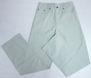 Pantaloni denim fete SAM101301 alb 11 ani - Img 2