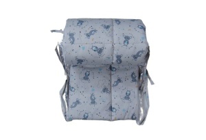 Protectie laterala patut, matlasata, 180x30cm, bumbac certificat Oeko Tex, PLP01 - Img 4