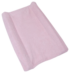 Saltea infasat bebelusi 70x45mm, Primii Pasi, husa detasabila si lavabila din prosop bumbac, SIBHD01-roz