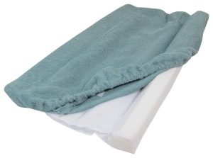 Saltea infasat bebelusi 70x45mm, Primii Pasi, husa detasabila si lavabila din prosop bumbac, SIBHD01-gri - Img 2