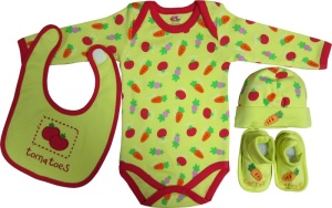 Set cadou bebe 4 piese, Primii Pasi, 0-6 luni