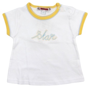 Tricou bebe fete SAM103630 galben 12luni