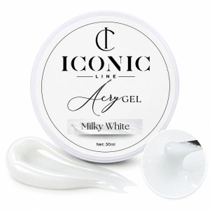 AcryGel Iconic Line - Milky White - Polygel Constructie Unghii - 30ml