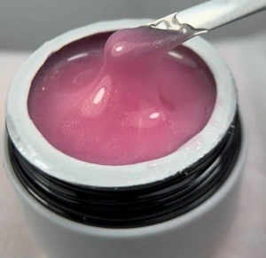 Builder Gel Iconic Line - Shimmer Rose - Gel de Construcție Autonivelant - 15ml - Img 2