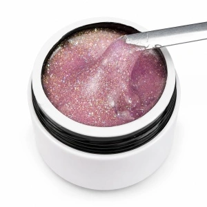 AcryGel Iconic Line - Glitter Pink - Polygel Constructie Unghii - 15ml - Img 2