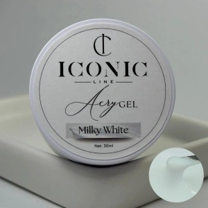 AcryGel Iconic Line - Milky White - Polygel Constructie Unghii - 30ml - Img 4