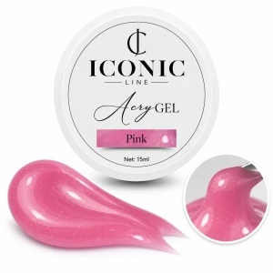 Builder Gel Iconic Line - Shimmer Rose - Gel de Construcție Autonivelant - 15ml