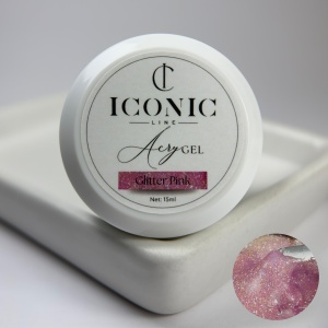 AcryGel - Glitter Pink - 15ml