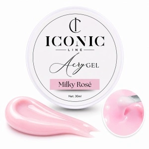 AcryGel Iconic Line - Milky Rose - Polygel Constructie Unghii - 30ml