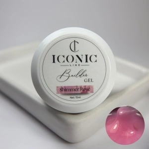 Builder Gel Iconic Line - Shimmer Rose - Gel de Construcție Autonivelant - 15ml - Img 3