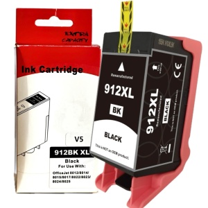 Cartus cerneala compatibil 912XL, negru black, 3YL84AE, 30 ml