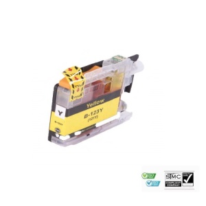 Cartus cerneala compatibil Brother LC123XL LC-123XL, galben yellow, 10 ml