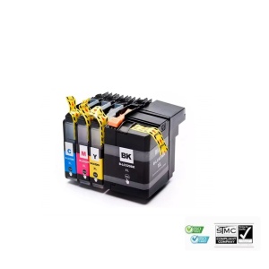Set 4 cartuse cerneala compatibile cu Brother LC529XL LC-529XL, negru - 50 ml + LC525XL LC-525XL, cyan, galben, magenta - 16 ml fiecare