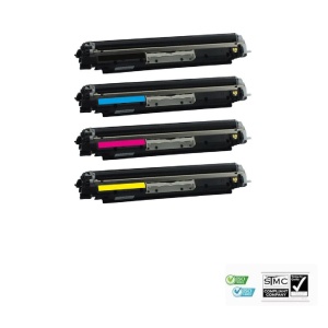 Set 4 cartuse toner compatibile 130A CF350A CF351A CF352A CF353A, 4300 pagini