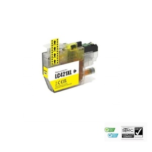 Cartus cerneala compatibil cu Brother LC421XL LC-421XL, galben yellow, 10 ml