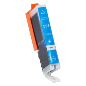Cartus de cerneala compatibil CLI-551XL CLI551XL, albastru cyan, 13 ml
