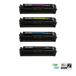 Set 4 cartuse toner compatibile 305A CE410A CE411A CE412A CE413A 11900 pagini