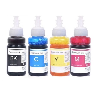 Set 4 flacoane cerneala compatibila Epson T6731 T6732 T6733 T6734, black cyan yellow magenta, 100 ml fiecare