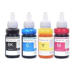 Set 4 flacoane cerneala compatibila Epson T6731 T6732 T6733 T6734, black cyan yellow magenta, 100 ml fiecare, pentru pentru Epson EcoTank L800, L805, L805, L810, L850