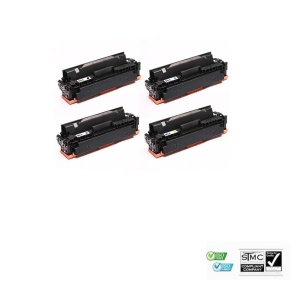 Set 4 tonere compatibile HP 415X W2030X, W2031X, W2032X, W2033X fara cip, negru, cyan, galben, magenta, 25500 pagini