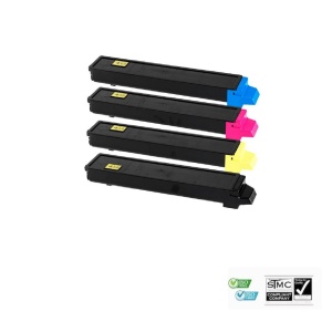 Set 4 cartuse toner compatibile TK8115 TK-8115 TK 8115, BCYM, 30000 pagini - 12000 pagini negru si 6000 pagini fiecare culoare, pentru KYOCERA - MITA ECOSYS M8124CIDN ECOSYS M8130CIDN