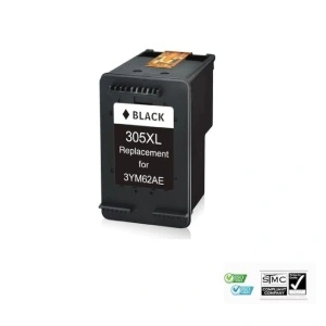Cartus cerneala compatibil, 305XL, 3YM62A, negru black, 20 ml, pentru HP DESKJET 1255, DESKJET 2710, DESKJET 2720, DESKJET 2721, DESKJET 2722, DESKJET 2723, DESKJET 2724, DESKJET 2732, DESKJET 2752, DESKJET 2755, DESKJET PLUS 4120