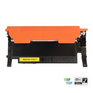 Cartus toner compatibil 117A W2072A, yellow galben, cu cip, 700 pagini