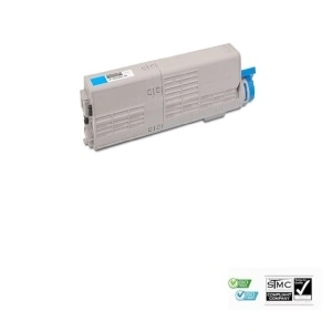 Cartus toner compatibil Oki 46490607, 6000 pagini, albastru cyan, pentru Oki C 532DN C 542DN MC 563DN MC 573DN