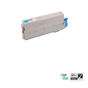 Cartus toner compatibil Oki 46490607, 6000 pagini, albastru cyan