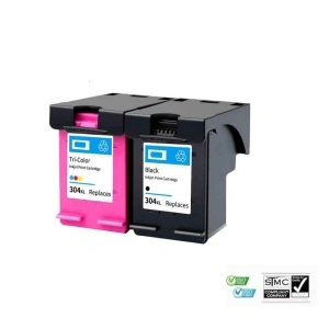 Set 2 cartuse cerneala 304XL negru black, N9K08AE 18 ml + color N9K07AE 18 ml, pentru HP AMP 130, HP DESKJET 2600 ALL IN ONE, HP DESKJET 2620, HP DESKJET 2622, HP DESKJET 2630, HP DESKJET 2632, HP DESKJET 2633, HP DESKJET 2634, HP DESKJET 3720