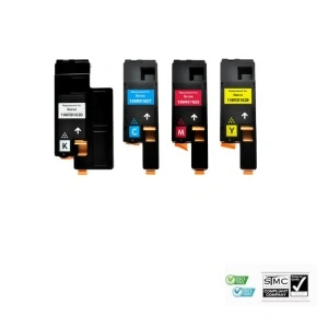Set 4 cartuse toner compatibile 106R01633, 106R01634, 106R01631, 106R01632, BCYM, 5000 pagini - 2000 pagini negru si 1000 pagini fiecare culoare in parte, pentru XEROX Phaser 6000 Phaser 6010 WorkCentre 6015B WorkCentre 6015D