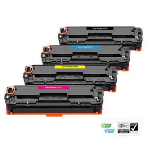 Set 4 cartuse toner compatibile 410X CF410X CF411X CF412X CF413X BCYM 21500 pagini