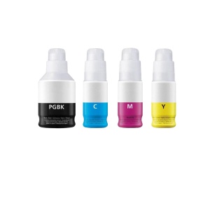 Set 4 flacoane cerneala compatibila GI-56 GI56, negru - 170ml, cyan/galben/magenta - 140ml, fara cutie