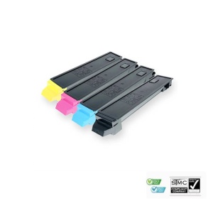 Set 4 tonere compatibile TK 8325 TK-8325, TK8325, BCYM, 54000 pagini - 18000 pagini negru si 12000 pagini fiecare culoare, pentru KYOCERA - MITA TASKalfa 2551ci