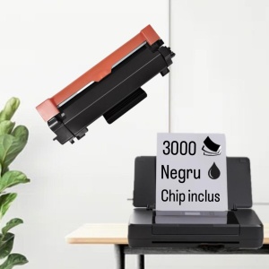 Cartus toner compatibil TN-2421 TN2421, black negru, 3000 pagini, pentru Brother DCP L2512D - Img 2