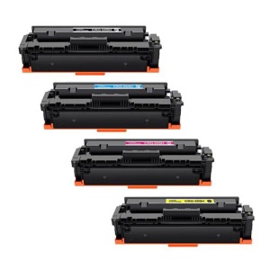 Set 4 cartuse toner compatibile CRG-055H CRG055H cu cip, negru, albastru, galben, magenta, 25500 pagini