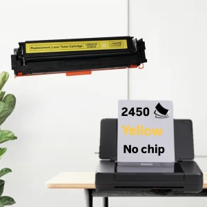 Cartus toner compatibil 207X W2212X, yellow galben, fara cip, 2450 pagini - Img 2