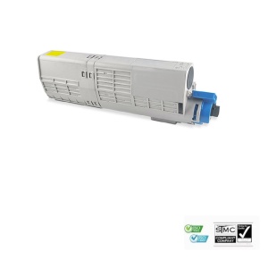 Cartus toner compatibil Oki 46490605, 6000 pagini, galben yellow