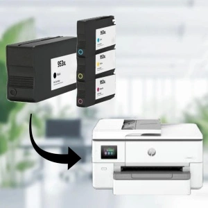 Set 4 cartuse cerneala compatibile 953XL, black cyan yellow magenta, 128 ml, pentru HP OfficeJet Pro 7740 HP OfficeJet Pro 8210 Printer HP OfficeJet Pro 8710 All-in-One Printer HP OfficeJet Pro 8715 - Img 2