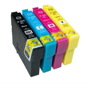 Set 4 cartuse cerneala compatibile Epson T-502XL T 502XL, 49 ml, multicolor
