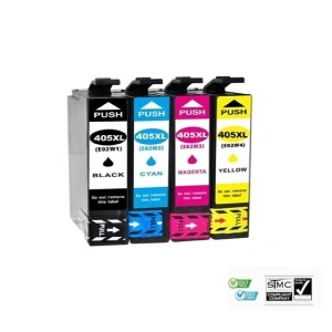 Set 4 cartuse cerneala compatibile EPSON T405XL T-405XL, black cyan yellow magenta, pentru Epson WorkForce Pro WF-C878RD3TWFC, Pro WF-C878RDTWF, WF-C878RDTWFC, Pro WF-C878RDWF, Pro WF-C879RD3TWFC, Pro WF-C879RDTWF, Pro WF-C879RDTWFC, Pro WF-C879RDWF