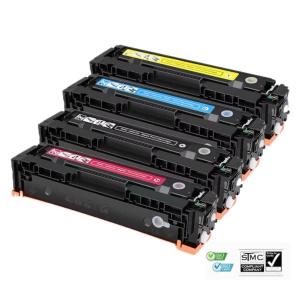 Set 4 cartuse toner compatibile 203A CF540A CF541A CF542A CF543A BCYM 5300 pagini