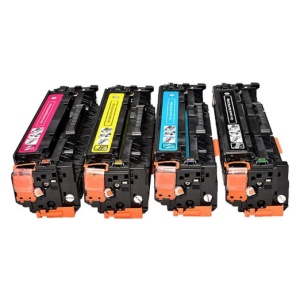 Set 4 cartuse toner compatibile cu CC530A, CC531A, CC532A, CC533A, BK/C/M/Y, 11900 pagini